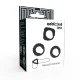  SET 3 ANILLOS PENE NEGRO - ADDICTED TOYS 