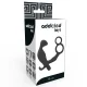  PLUG ANAL CON ANILLA DOBLE PENE Y TESTICULOS NEGRO - ADDICTED TOYS 