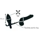  PLUG ANAL CON ANILLA DOBLE NEGRO - ADDICTED TOYS 