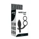  PLUG ANAL CON ANILLA DOBLE NEGRO - ADDICTED TOYS 