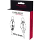  ABRAZADERA PEZONES METAL CON CADENA - DARKNESS 