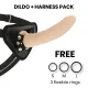  TOYS ARNES + DILDO NATURAL SILICONA MEDICA 20 CM O 4 CM - DELTA CLUB 