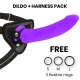  TOYS ARNES + DILDO LILA SILICONA MEDICA 23 CM O 4.5 CM - DELTA CLUB 
