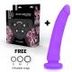  TOYS ARNES + DILDO LILA SILICONA MEDICA 23 CM O 4.5 CM - DELTA CLUB 
