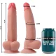  ARNÉS + DUAL DENSITY LEOPARD DILDO REALISTA 23 CM O 4.77 CM - ROCKARMY 