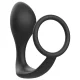  PLUG ANAL CON ANILLO SILICONA NEGRO - ADDICTED TOYS 