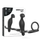  PLUG ANAL CON ANILLO SILICONA NEGRO 12 CM - ADDICTED TOYS 
