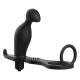  PLUG ANAL CON ANILLO SILICONA NEGRO 12 CM - ADDICTED TOYS 