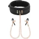  FANTASY COLLAR CON PINZAS PEZONES CON FORRO DE NEOPRENO - COQUETTE CHIC DESIRE 