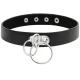  CHOKER CUERO VEGANO DOBLE ANILLA - COQUETTE CHIC DESIRE 