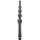 BEADED DUCHA ANAL SILICONA 27 CM - ALL BLACK 