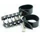  JAULA PENE CON ANILLAS METALICAS Y CORREAS PIEL - OHMAMA FETISH 