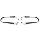  PINZAS CLITORIS CON CORREAS PIERNAS - OHMAMA FETISH 