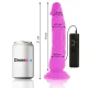  DILDO FLEXIBLE CON VIBRACION LILA 21 CM O 4.9 CM - DIVERSIA 