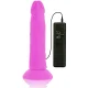  DILDO FLEXIBLE CON VIBRACION LILA 23 CM O 4.3 CM - DIVERSIA 