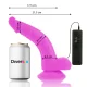  DILDO FLEXIBLE CON VIBRACION LILA 21.5 CM O 4.5 CM - DIVERSIA 