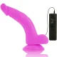  DILDO FLEXIBLE CON VIBRACION LILA 21.5 CM O 4.5 CM - DIVERSIA 