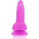 DILDO FLEXIBLE CON VIBRACION LILA 21.5 CM O 4.5 CM - DIVERSIA 