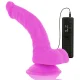  DILDO FLEXIBLE CON VIBRACION LILA 21.5 CM O 4.5 CM - DIVERSIA 