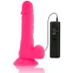 DILDO FLEXIBLE CON VIBRACION ROSA 20.5 CM O 4.2 CM - DIVERSIA 