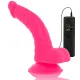  DILDO FLEXIBLE CON VIBRACION ROSA 21.5 CM O 4.5 CM - DIVERSIA 