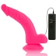  DILDO FLEXIBLE CON VIBRACION ROSA 21.5 CM O 4.5 CM - DIVERSIA 