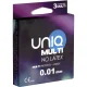  MULTI PRESERVATIVOS SIN LATEX 3 UNIDADES - UNIQ 