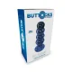  BUTTOCKS THE RADIANT GLASS BUTTPLUG - TOYJOY 