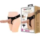  HARNESS BRIEFS ARNÉS UNIVERSAL CON DILDO JERRY 21.8 CM NATURAL - PRETTY LOVE 