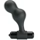  PLUG ANAL VIBRADOR DE SILICONA NEGRO - MR PLAY 