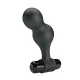  PLUG ANAL VIBRADOR DE SILICONA NEGRO - MR PLAY 