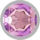  PLUG ANAL METAL ALUMINIO CON CRISTAL VIOLETA TALLA L - INTENSE 