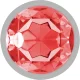  PLUG ANAL METAL ALUMINIO CON CRISTAL ROJO TALLA L - INTENSE 