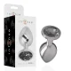  PLUG ANAL METAL ALUMINIO CON CRISTAL NEGRO TALLA L - INTENSE 