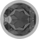  PLUG ANAL METAL ALUMINIO CON CRISTAL NEGRO TALLA L - INTENSE 