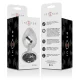  PLUG ANAL METAL ALUMINIO CON CRISTAL NEGRO TALLA L - INTENSE 