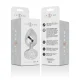  PLUG ANAL METAL ALUMINIO CON CRISTAL PLATA TALLA M - INTENSE 