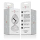  PLUG ANAL METAL ALUMINIO CON CRISTAL PLATA TALLA L - INTENSE 