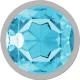  PLUG ANAL METAL ALUMINIO CON CRISTAL AZUL TALLA L - INTENSE 