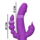  CASANOVA VIBRADOR RABBIT SILICONA TRIPLE MOTOR MORADO - INTENSE 