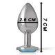  PLUG ANAL METAL ALUMINIO CORAZÓN AZUL TALLA S - INTENSE 