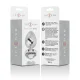  PLUG ANAL METAL ALUMINIO CORAZÓN BLANCO TALLA S - INTENSE 