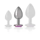  PLUG ANAL METAL ALUMINIO CORAZÓN ROSA TALLA M - INTENSE 