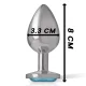  PLUG ANAL METAL ALUMINIO CORAZÓN AZUL TALLA M - INTENSE 