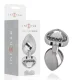  PLUG ANAL METAL ALUMINIO CORAZÓN BLANCO TALLA M - INTENSE 