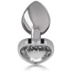  PLUG ANAL METAL ALUMINIO CORAZÓN BLANCO TALLA M - INTENSE 