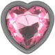  PLUG ANAL METAL ALUMINIO CORAZÓN ROSA TALLA L - INTENSE 