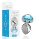  PLUG ANAL METAL ALUMINIO CORAZÓN AZUL TALLA L - INTENSE 