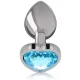  PLUG ANAL METAL ALUMINIO CORAZÓN AZUL TALLA L - INTENSE 