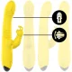  TOKY VIBRADOR MULTIFUNCIÓN RECARGABLE UP & DOWN CON ESTIMULADOR DE CLITORIS AMARILLO - INTENSE 